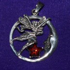 Fairy Star Stone Silver Pendant